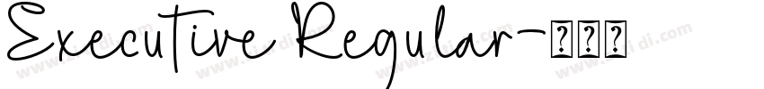 Executive Regular字体转换